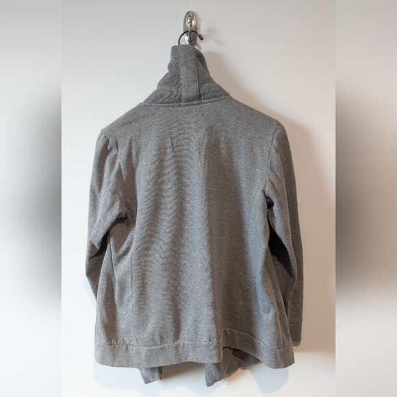 Dex Grey Asymmetric Open Front Sweater - Picture 5 of 6